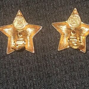 Givenchy Gold Star Clip-On Earrings